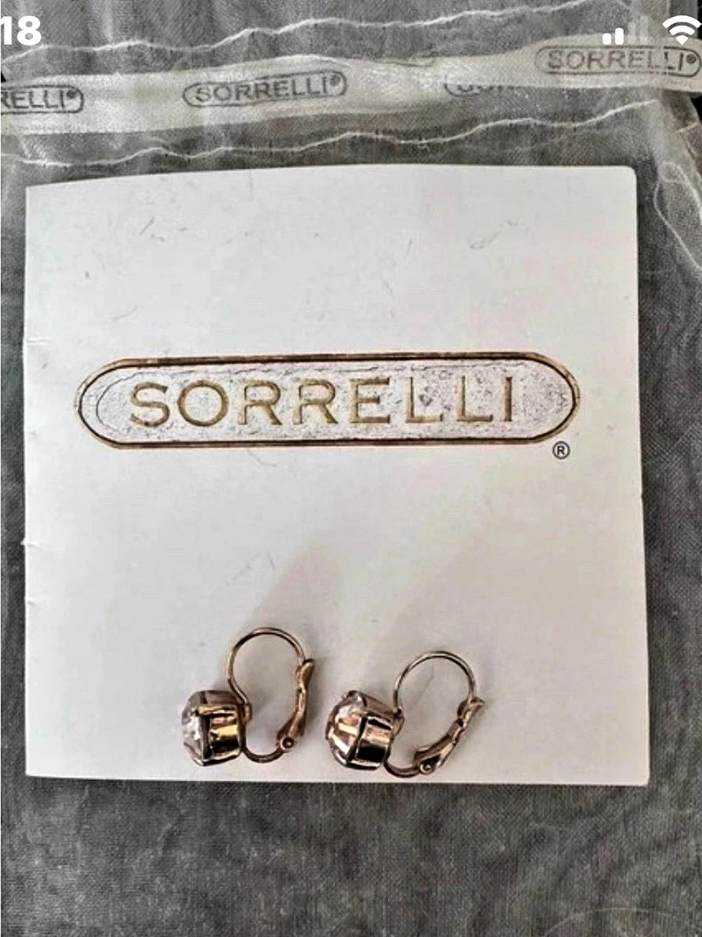 Sorrelli Gold-Tone Crystal Drop Earrings. Champagne Color. These are so pretty.